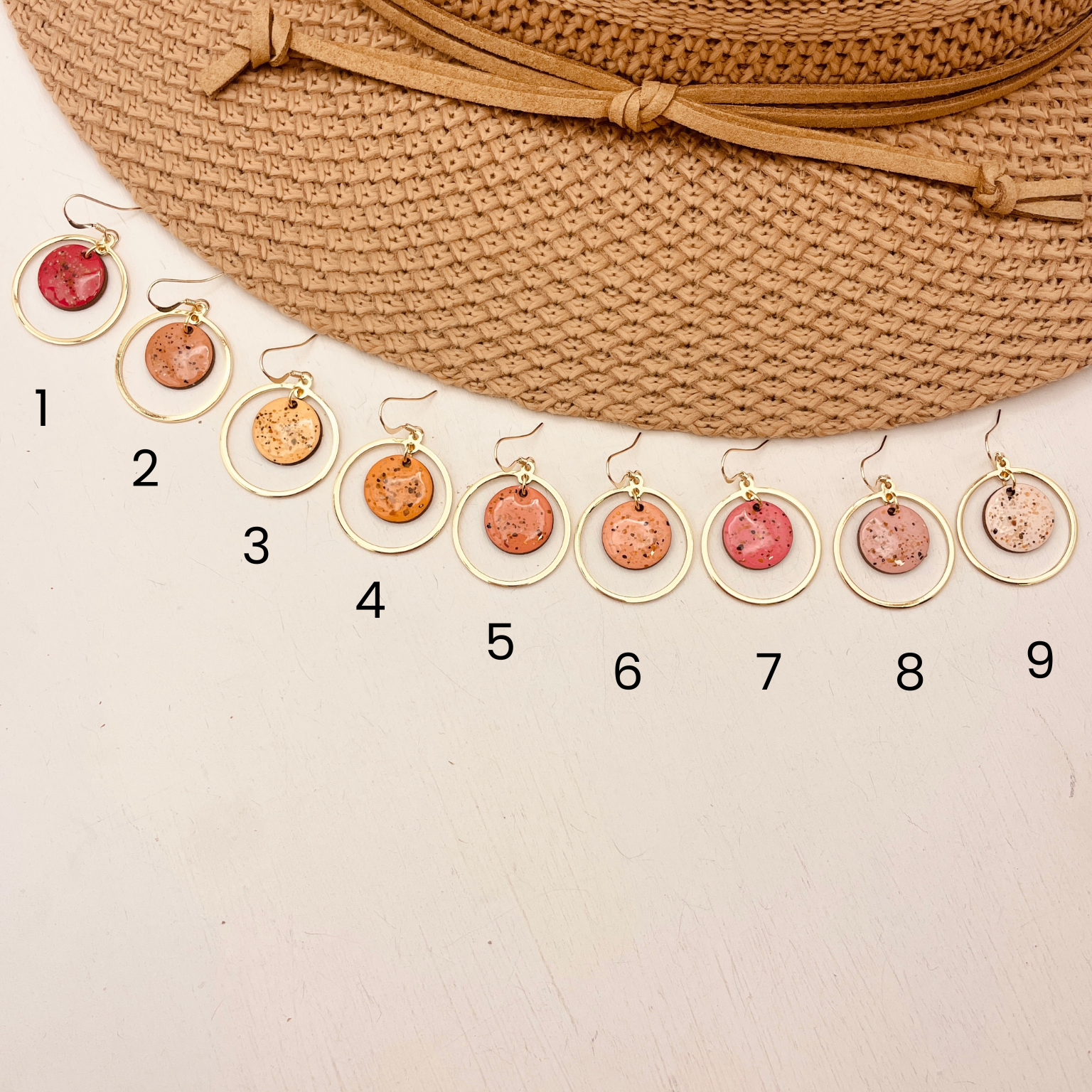 Calypso Beach Sand Earrings Gold - Warm