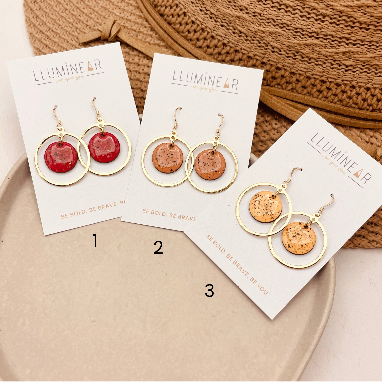 Calypso Beach Sand Earrings Gold - Warm