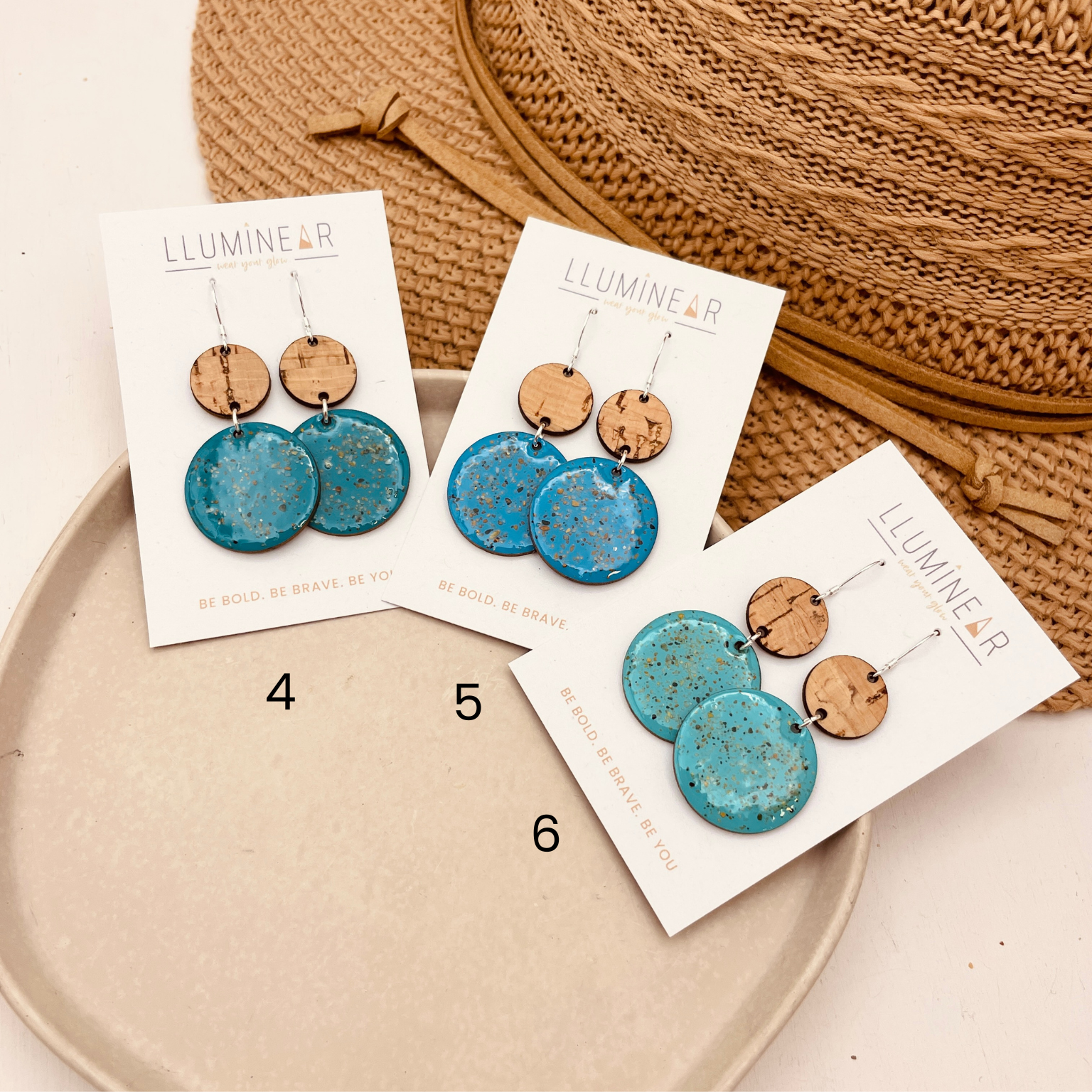 Neptune Beach Sand Earrings - Cool