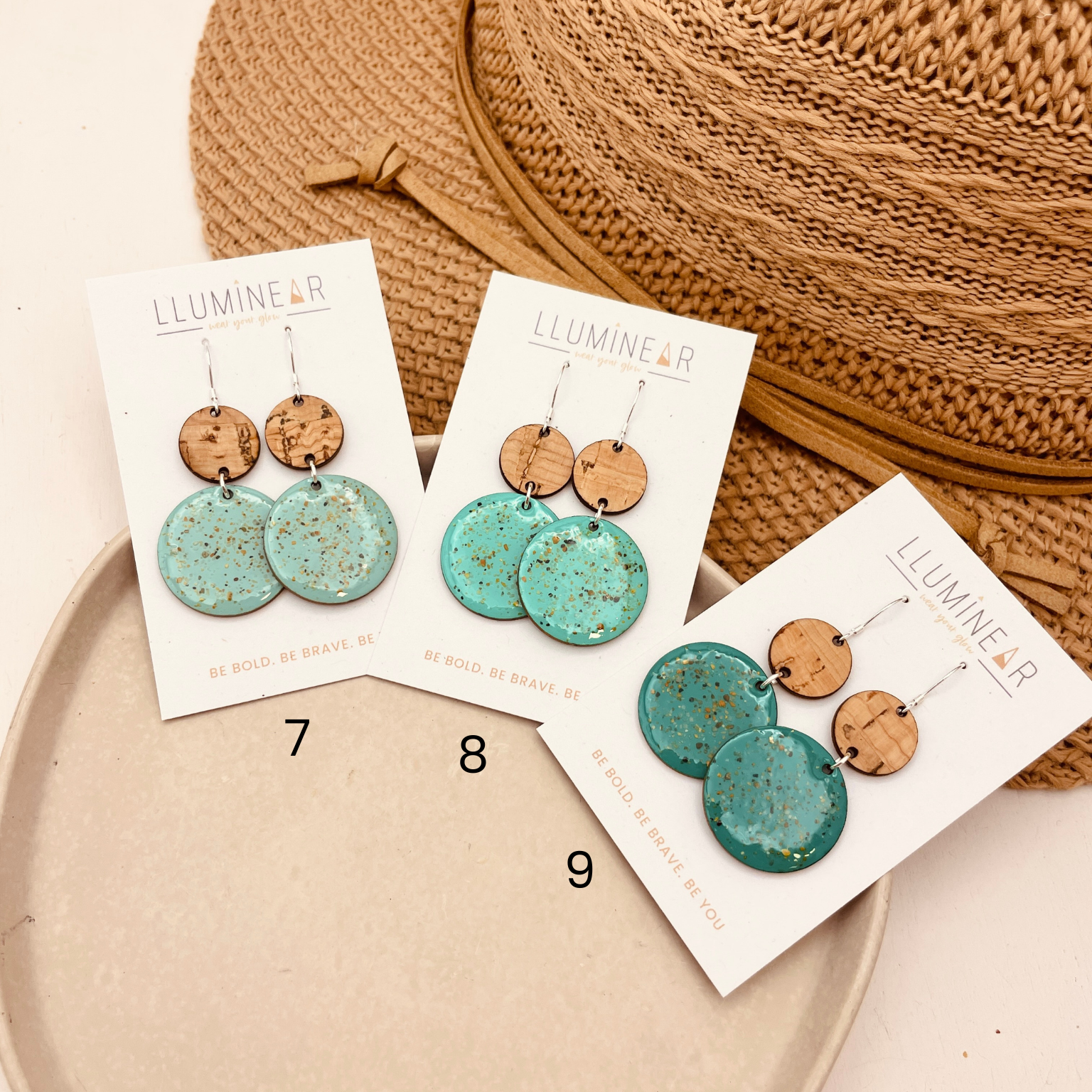 Neptune Beach Sand Earrings - Cool