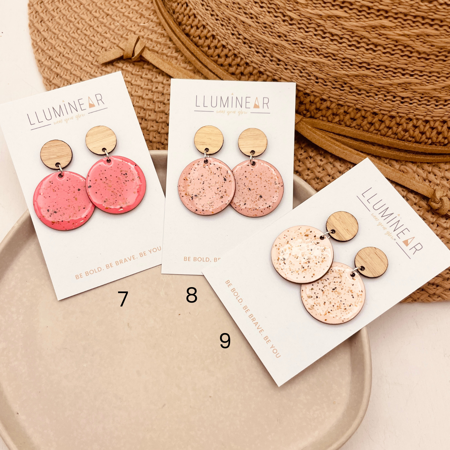 Apollo Beach Sand Sterling Silver Stud Earrings - Warm