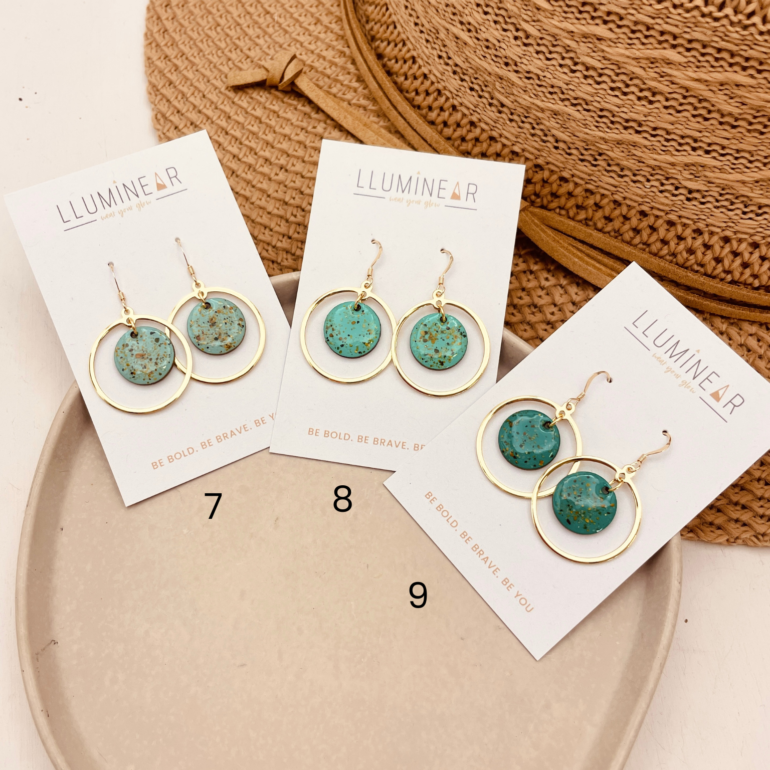 Calypso Beach Sand Earrings Gold - Cool