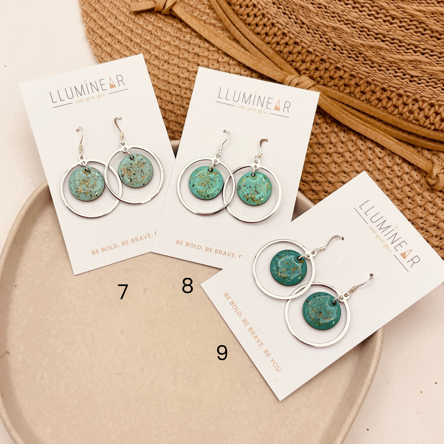 Calypso Beach Sand Earrings Silver - Cool
