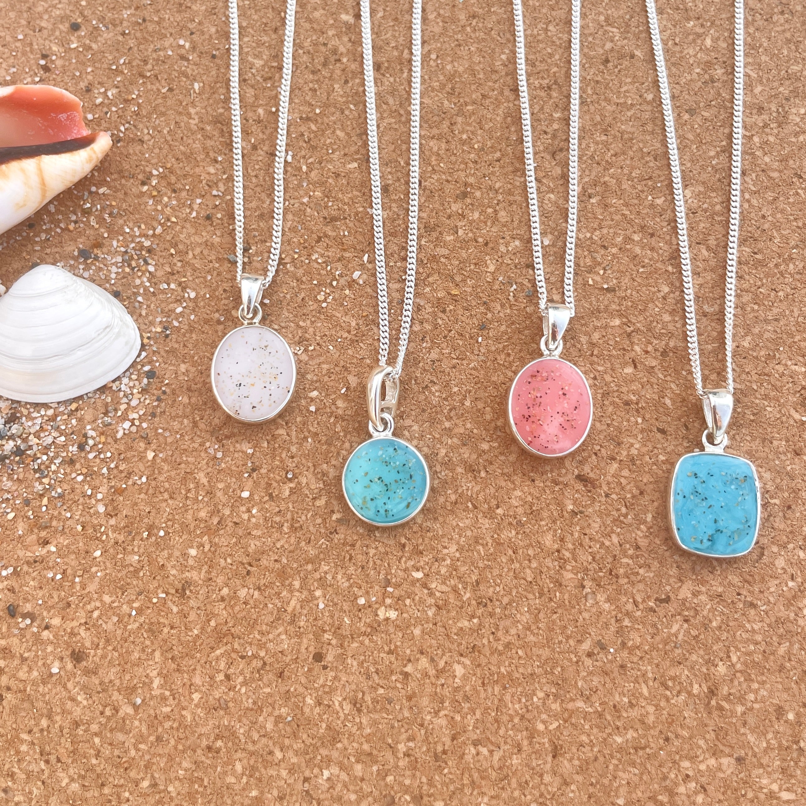 Cornish Beach Sand Pendant Necklace