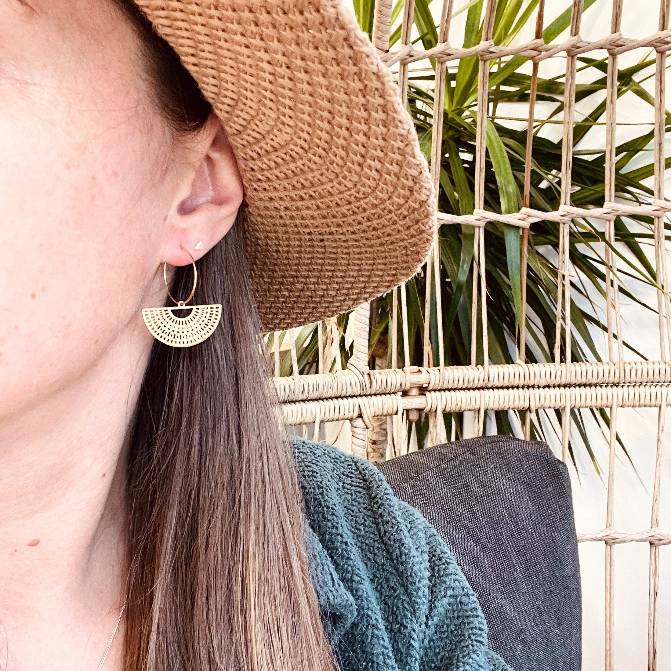 Boho Glam Hoop Earrings