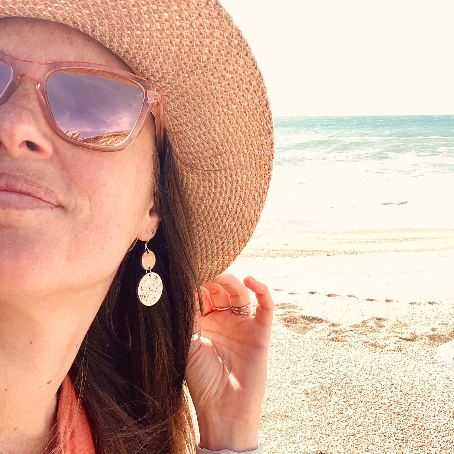 Neptune Beach Sand Earrings - Cool