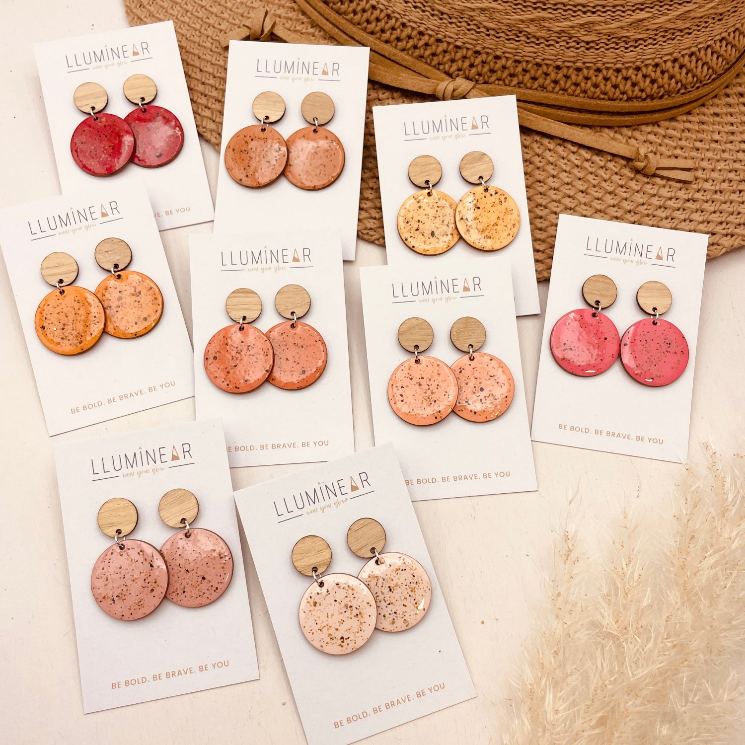 Apollo Beach Sand Sterling Silver Stud Earrings - Warm
