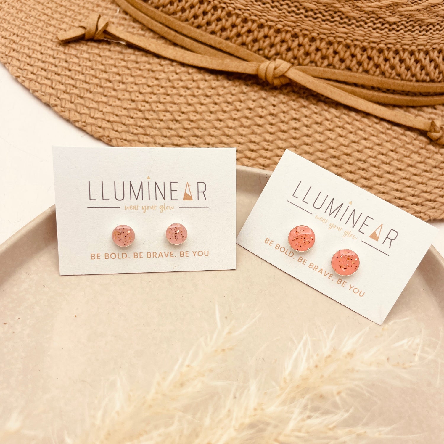 Silver Beach Sand Stud Earrings