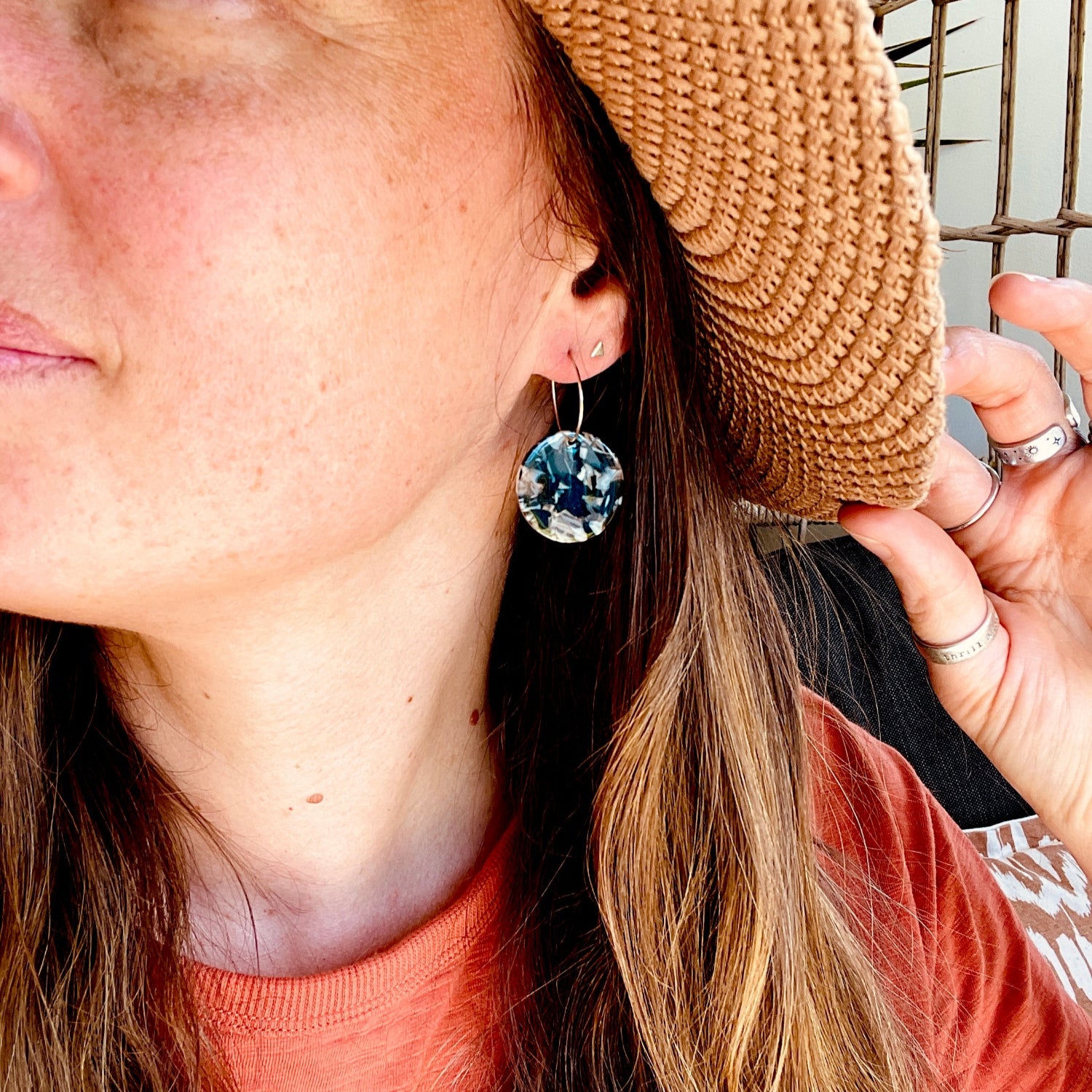 Comet Earrings Black