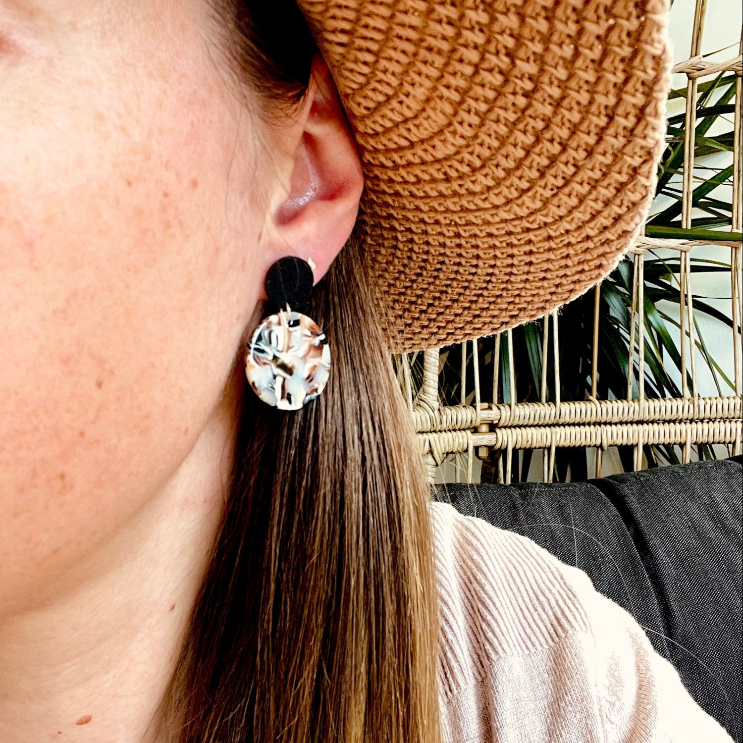 Apollo Earrings Brown/Black