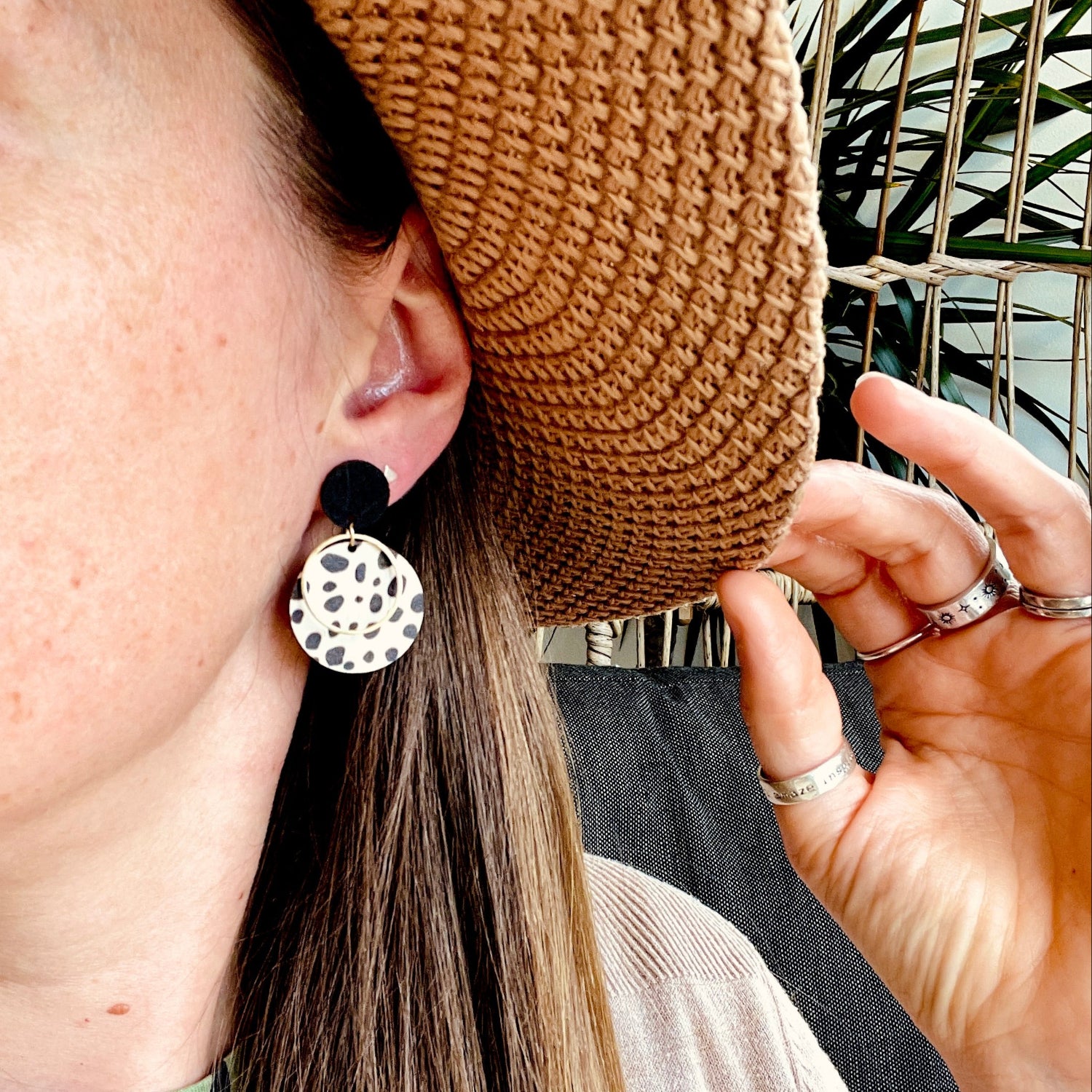 Apollo Earrings Dalmatian
