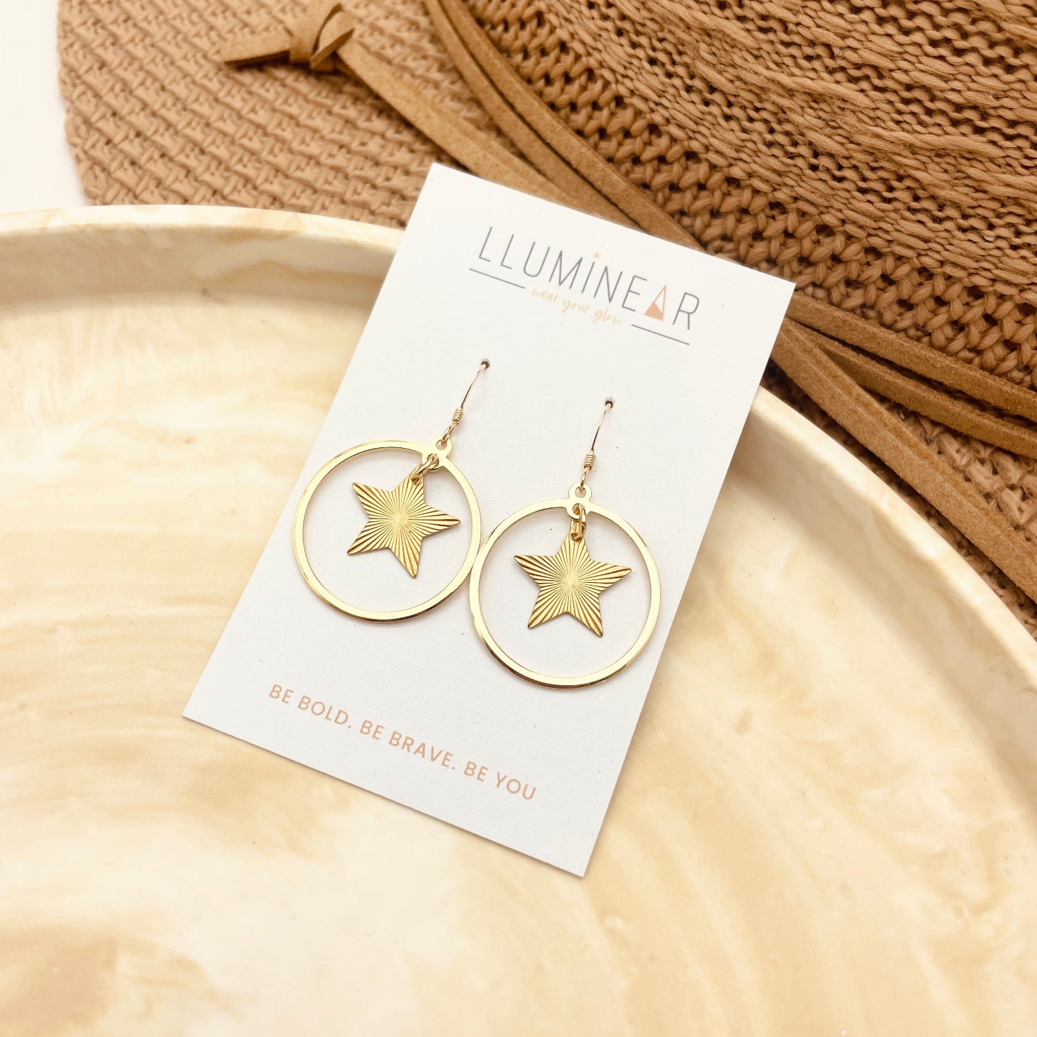 Calypso Gold Star Earrings