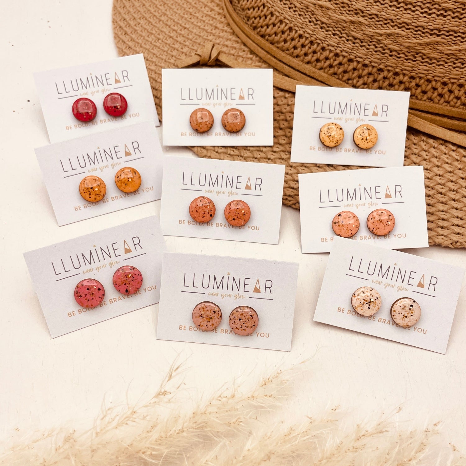 Pluto Beach Sand Studs - Warm