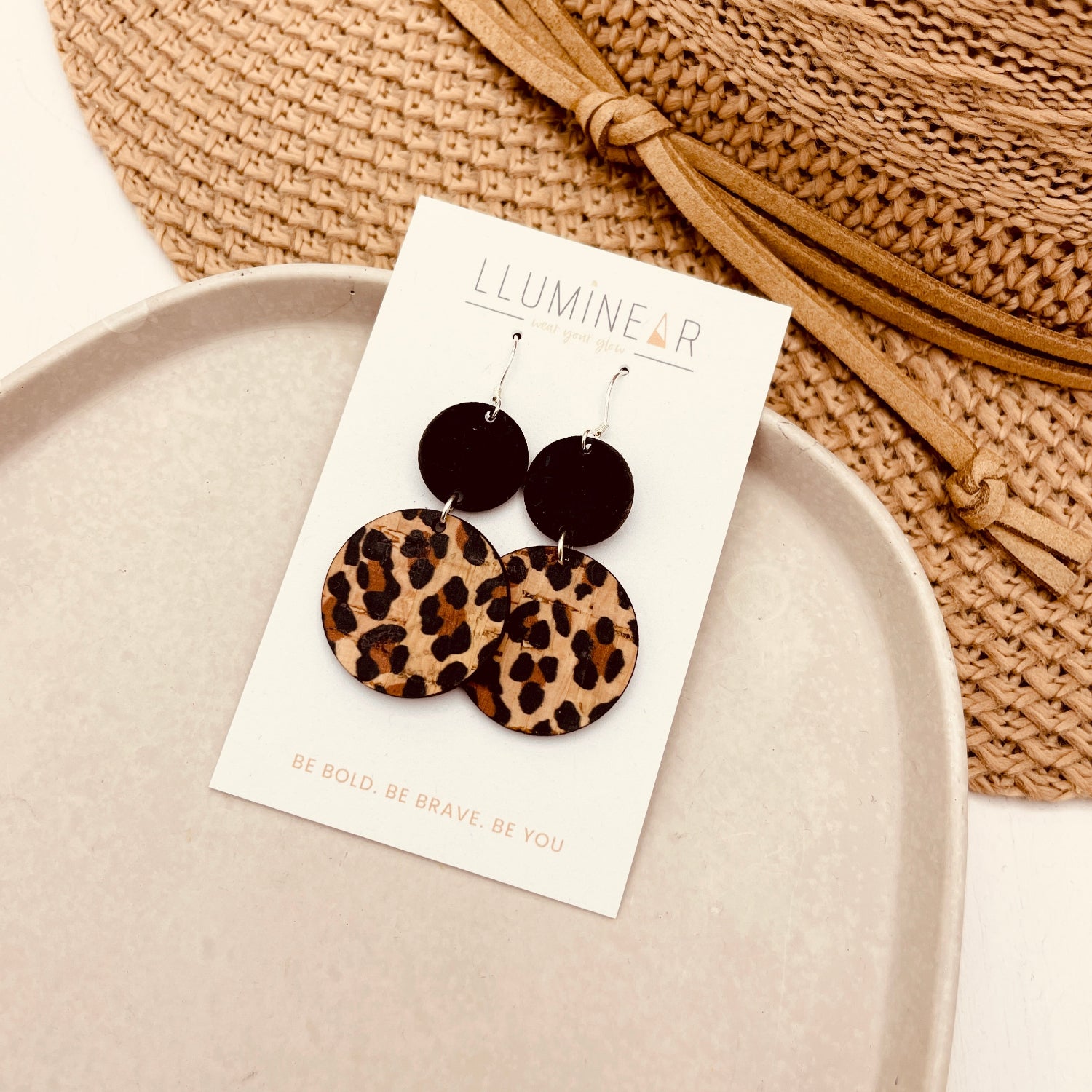 Neptune Leopard Print Earrings