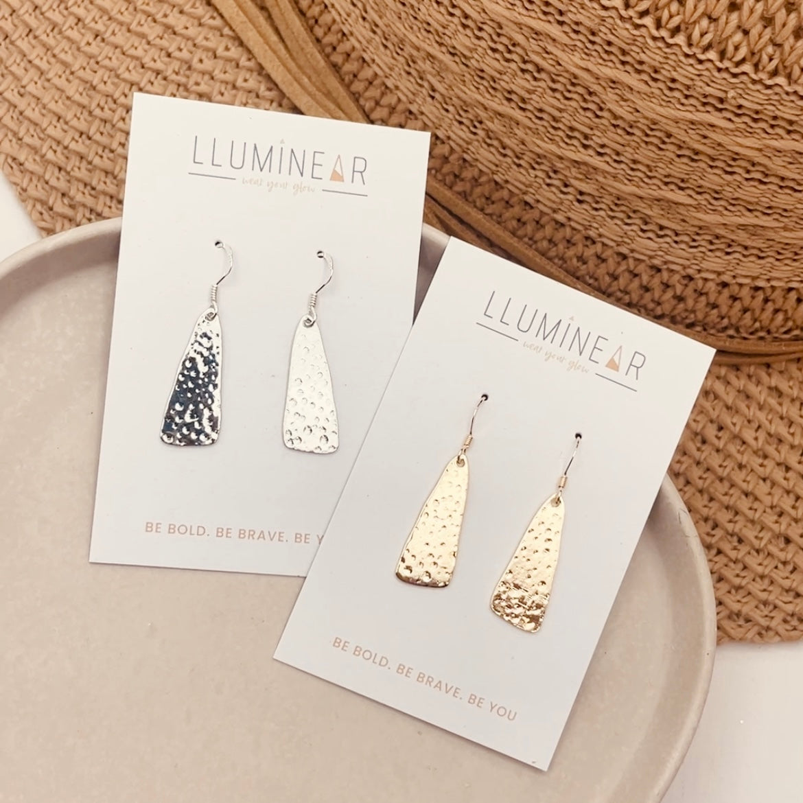 Textured Natural Jupiter Earrings