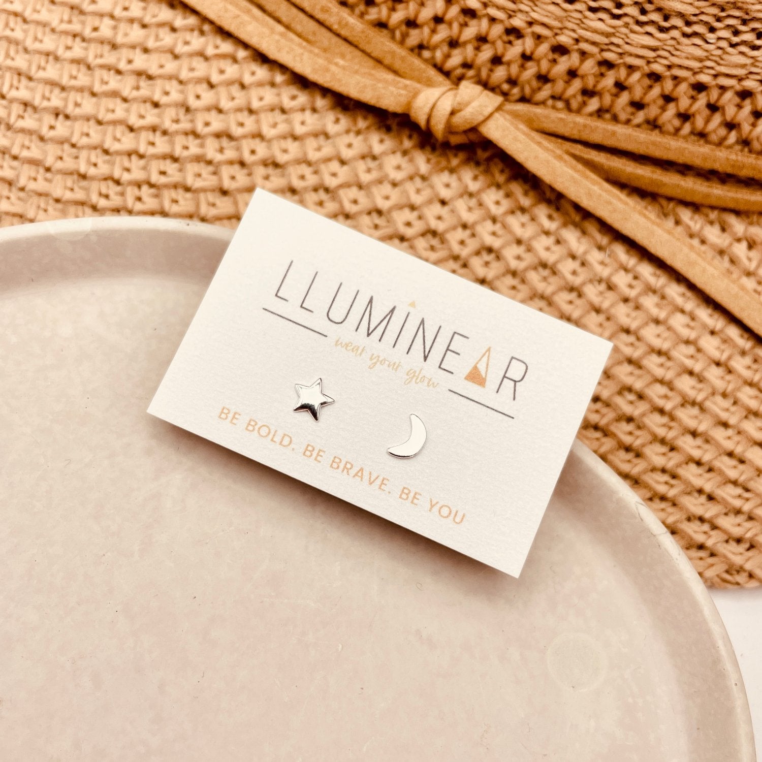 star moon hypoallergenic stud earrings in hallmarked sterling silver for sensitive ears