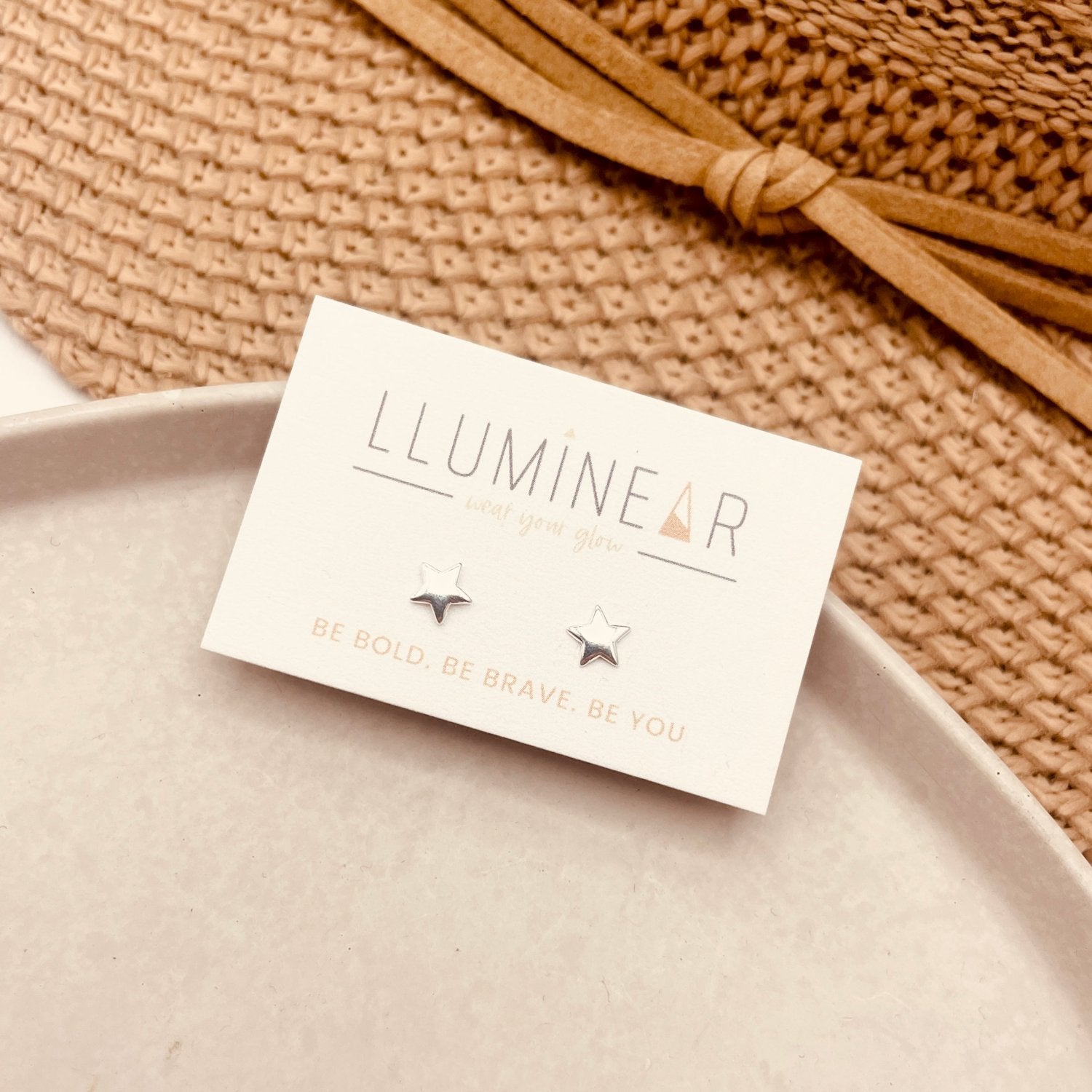 Mini Star Studs in hypoallergenic hallmarked 925 sterling silver.