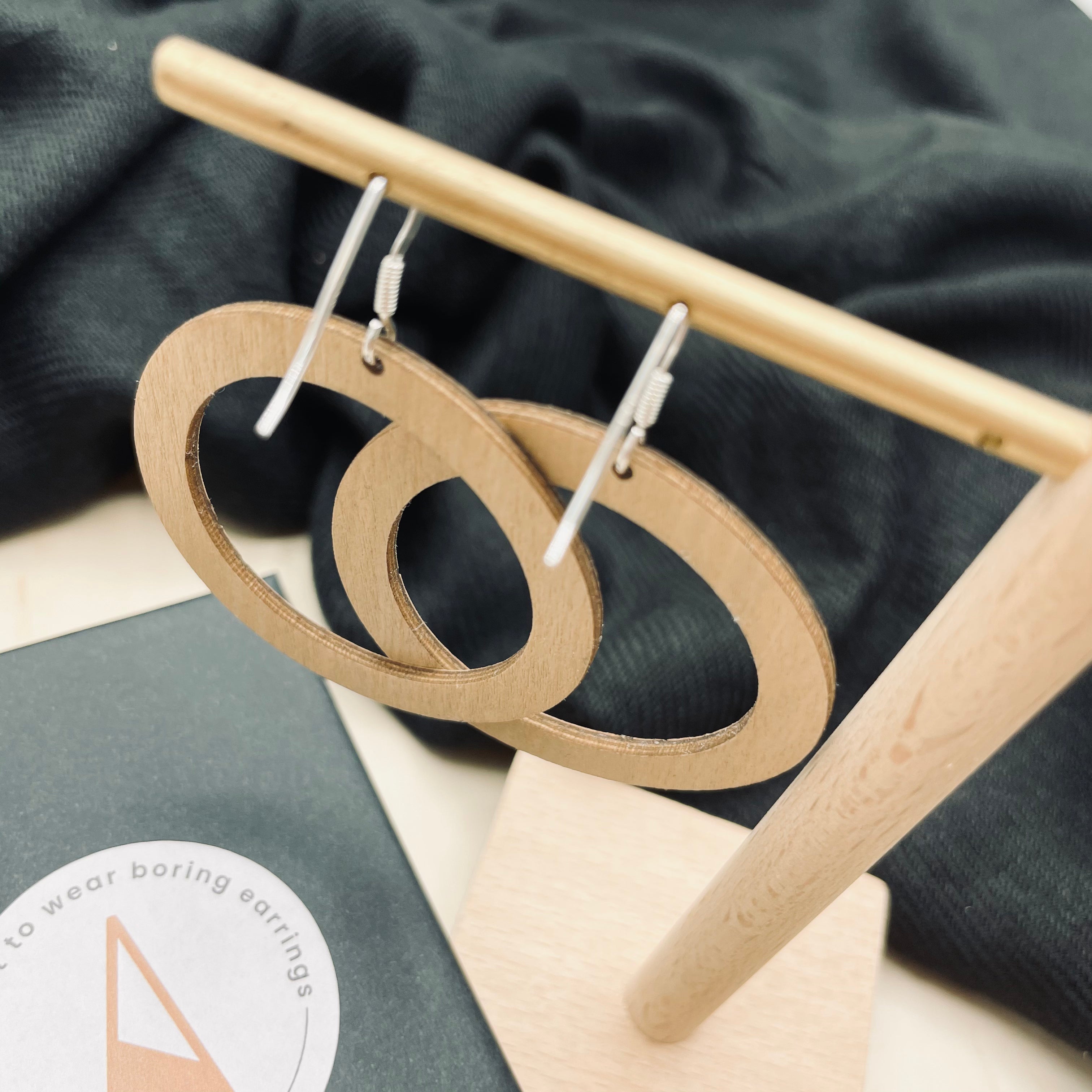 Saturn Earrings Dalmatian