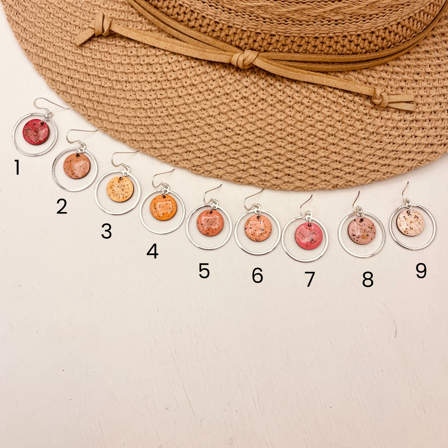 Calypso Beach Sand Earrings Silver - Warm
