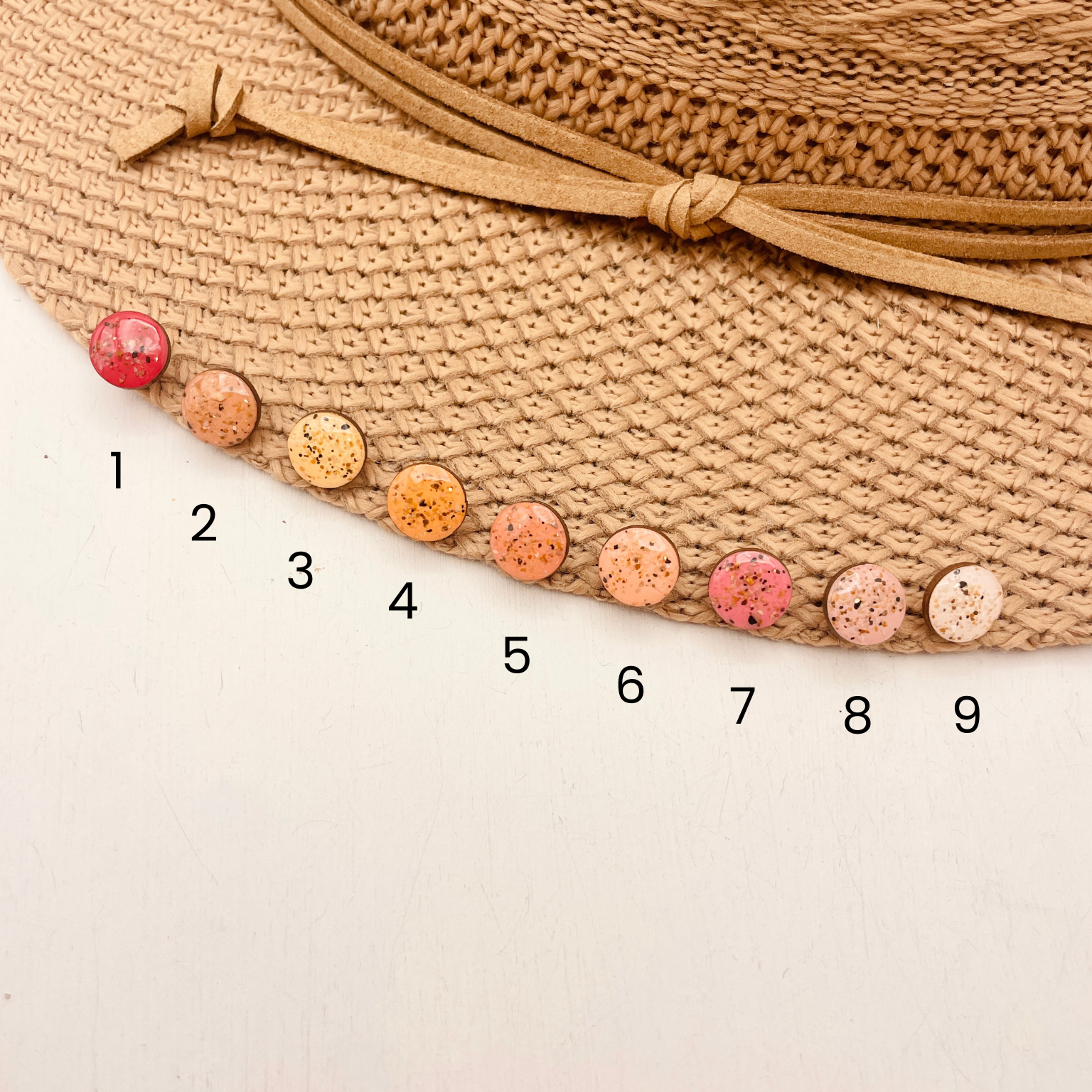 Pluto Beach Sand Studs - Warm