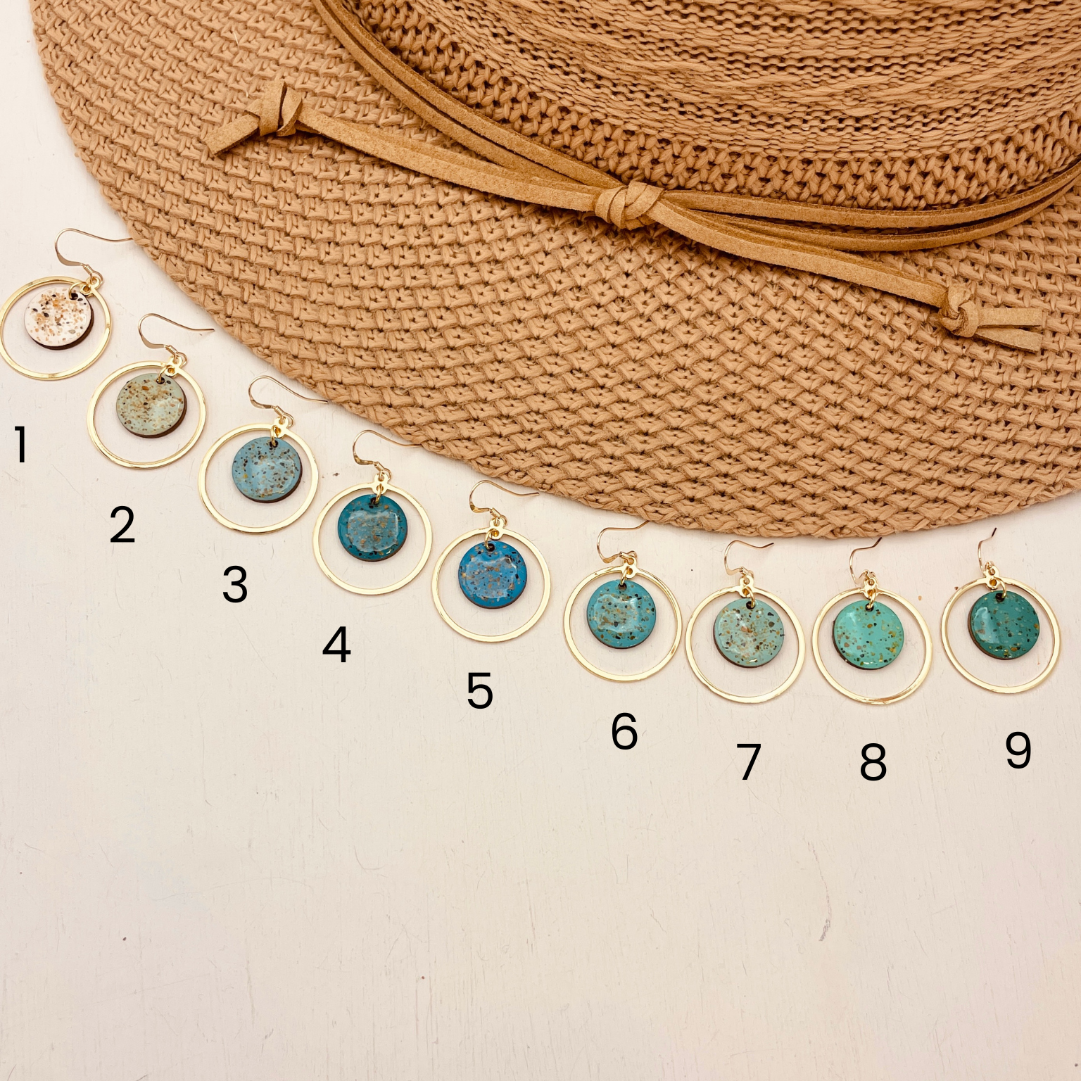 Calypso Beach Sand Earrings Gold - Cool