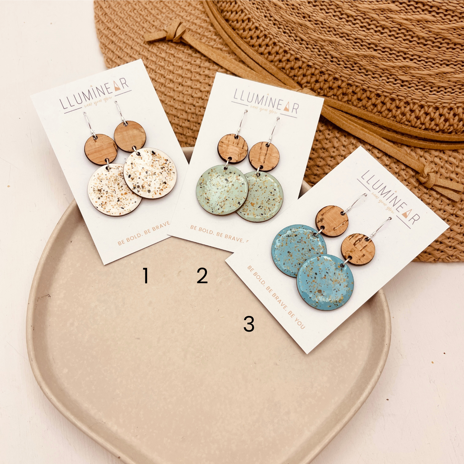Neptune Beach Sand Earrings - Cool