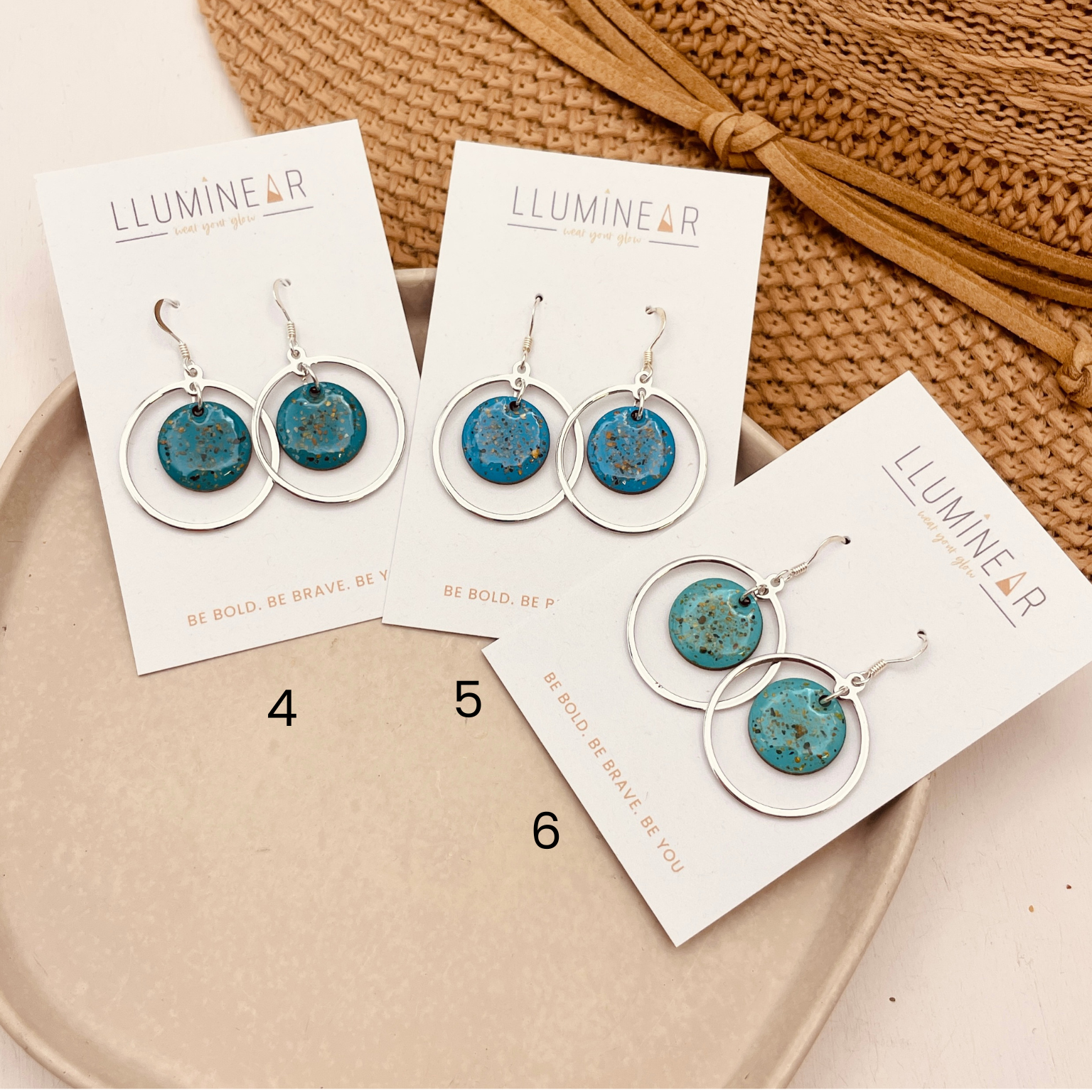 Calypso Beach Sand Earrings Silver - Cool