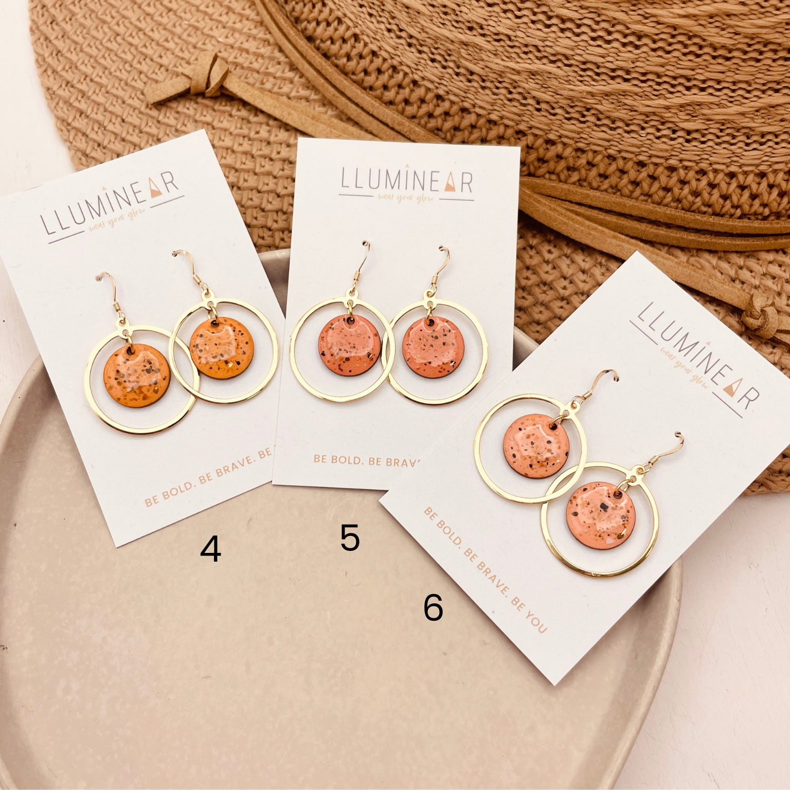 Calypso Beach Sand Earrings Gold - Warm