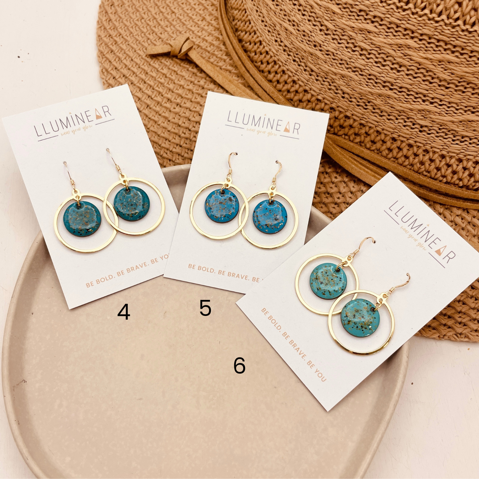 Calypso Beach Sand Earrings Gold - Cool