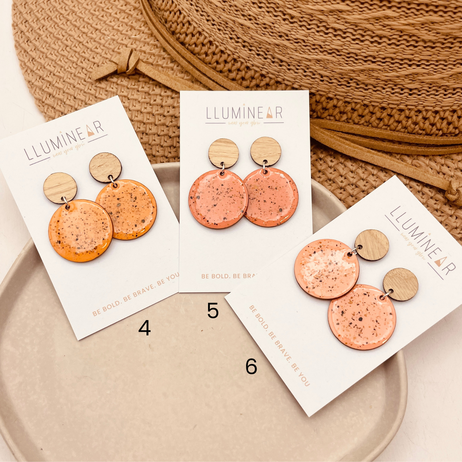 Apollo Beach Sand Sterling Silver Stud Earrings - Warm