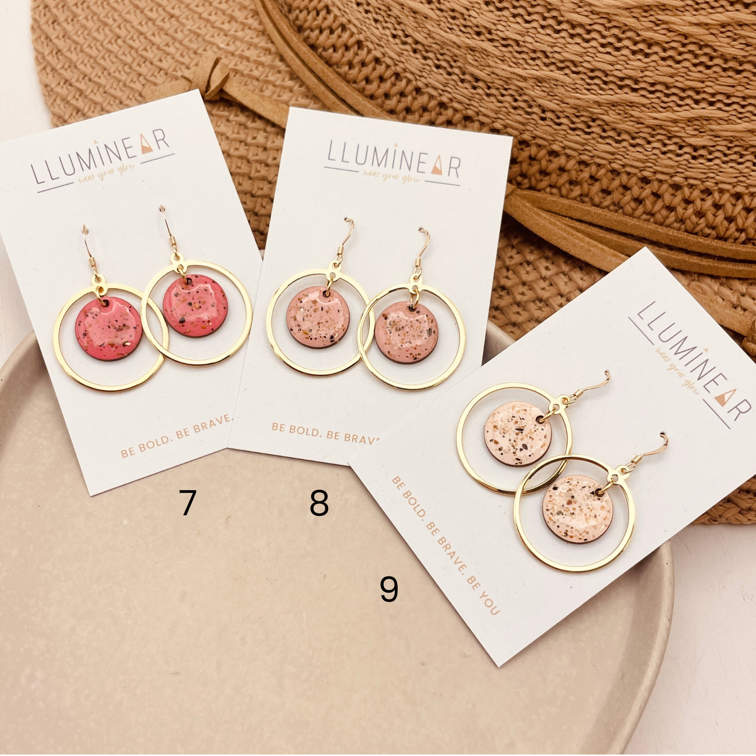 Calypso Beach Sand Earrings Gold - Warm