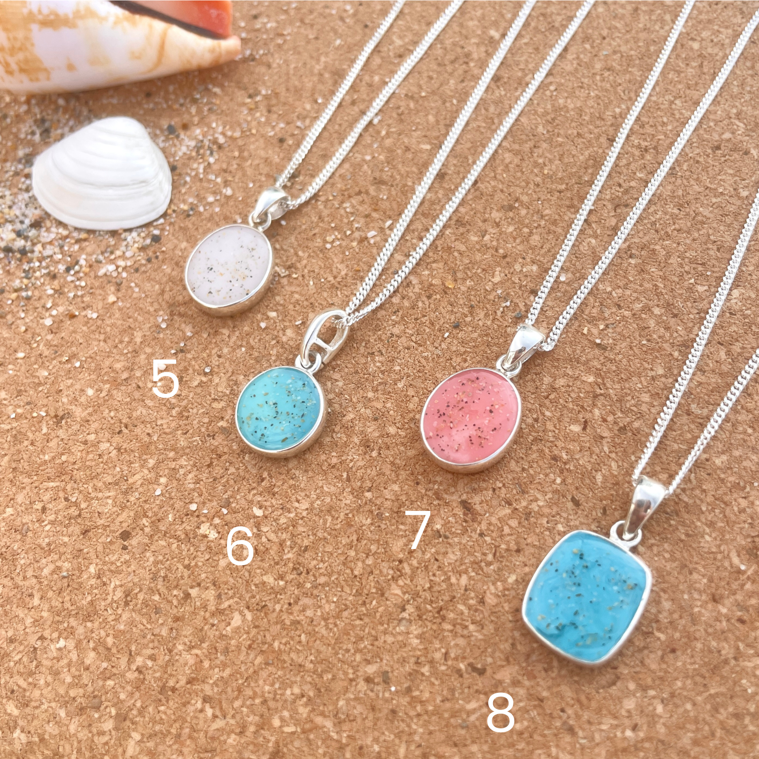 Cornish Beach Sand Pendant Necklace