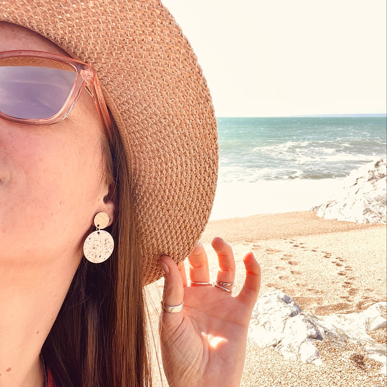 Apollo Beach Sand Earrings - Cool