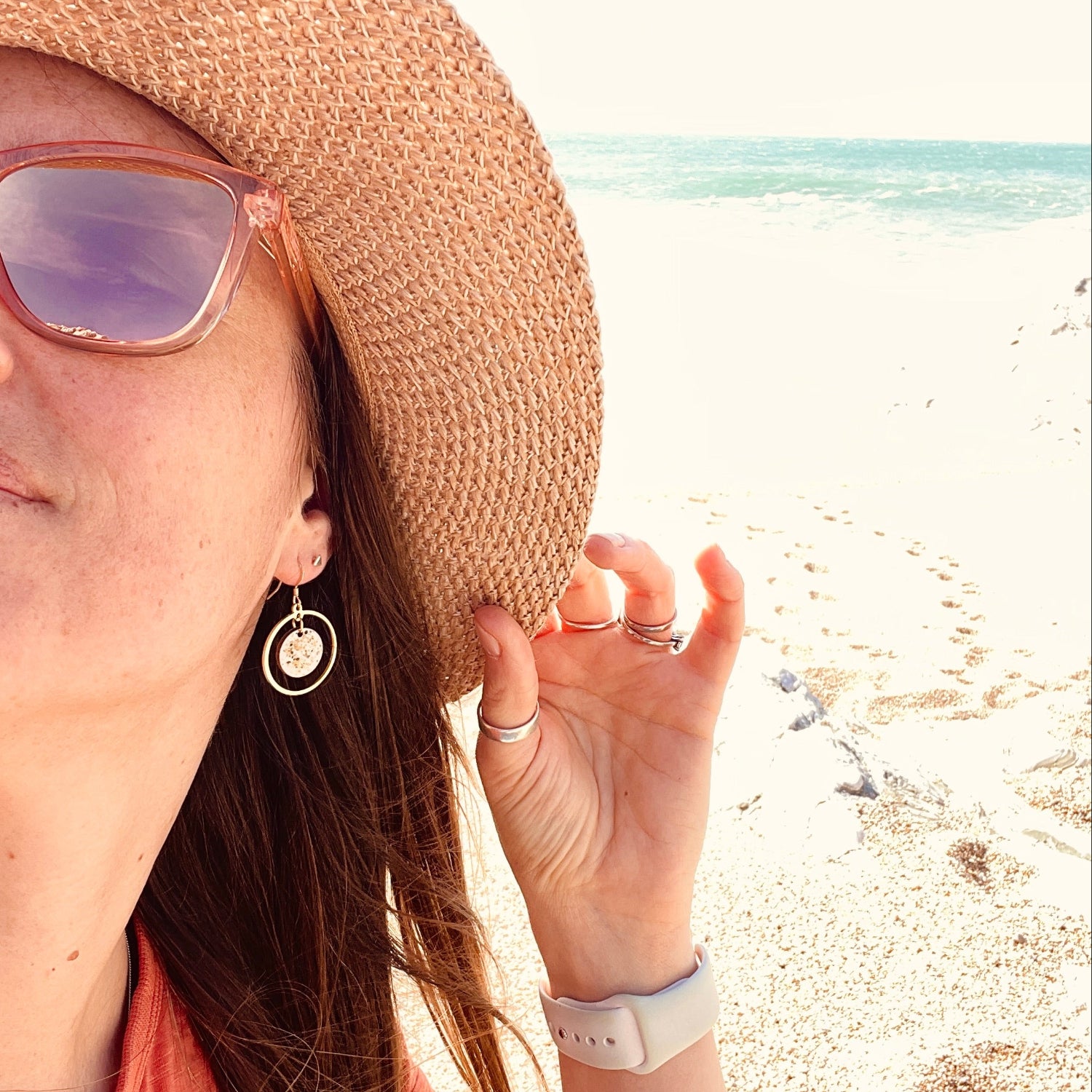 Calypso Beach Sand Earrings Gold - Cool