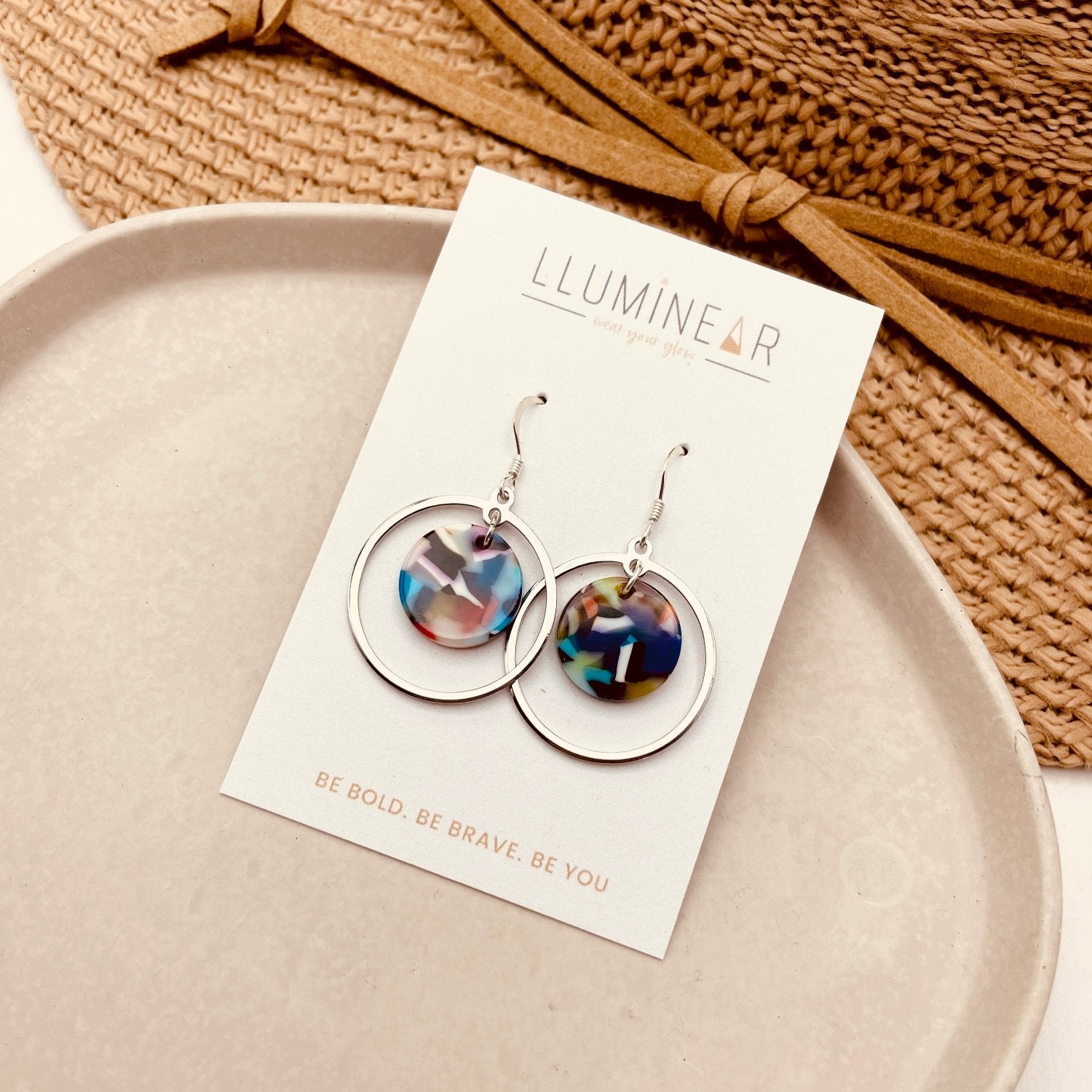 Calypso Silver Rainbow Earrings