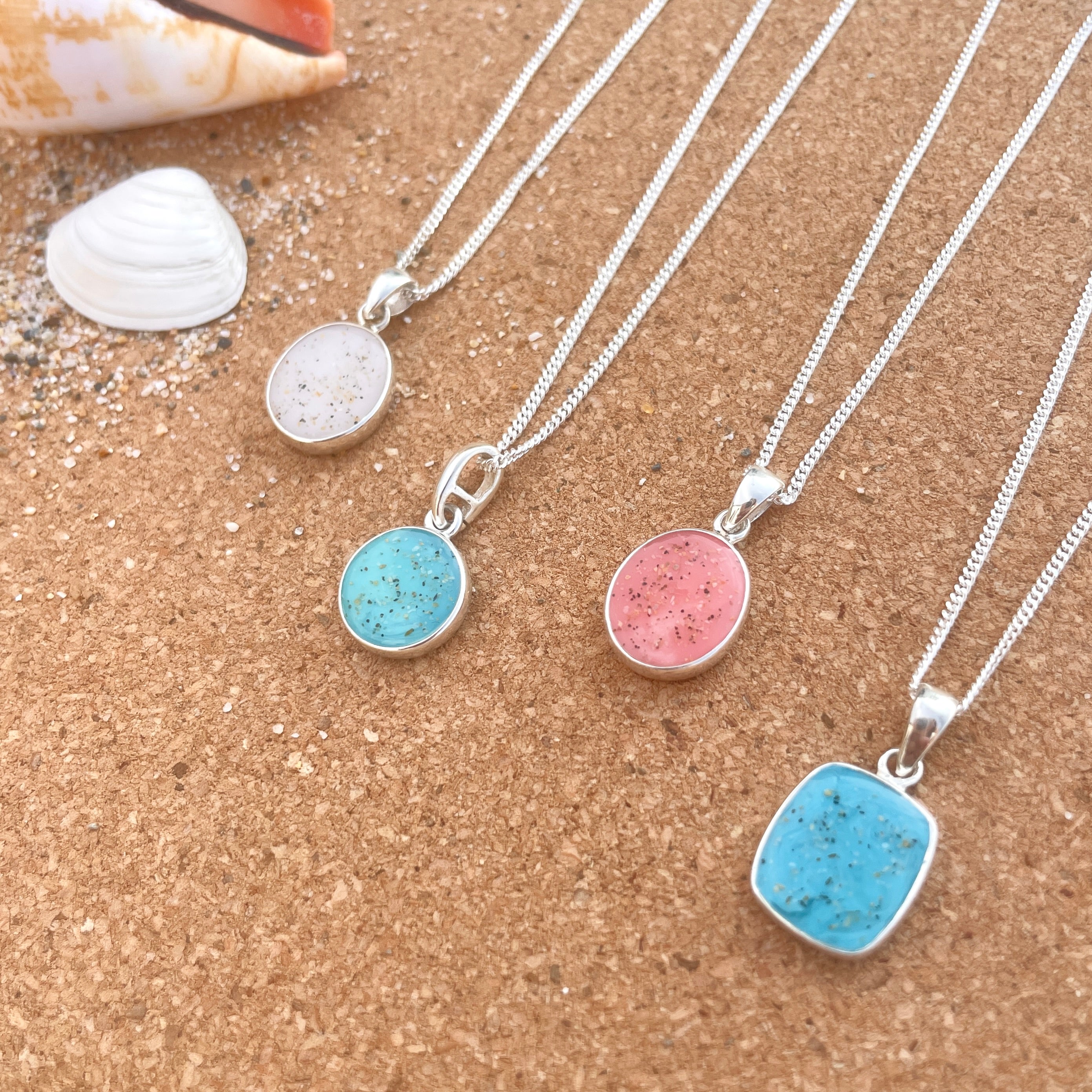 Cornish Beach Sand Pendant Necklace