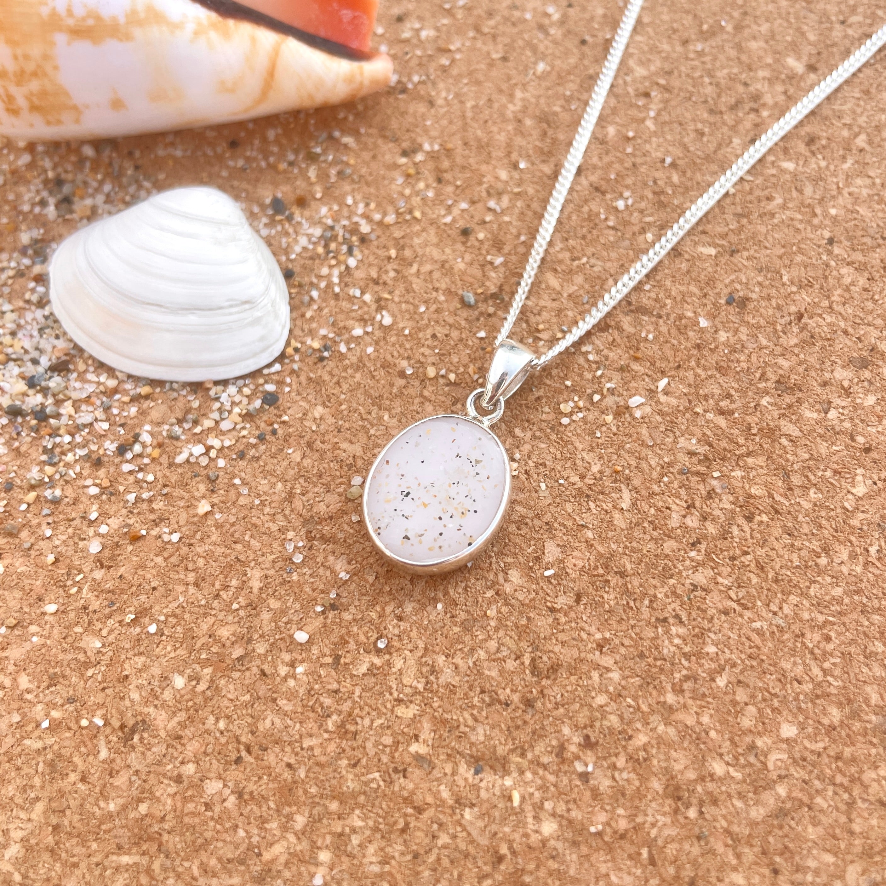Cornish Beach Sand Pendant Necklace