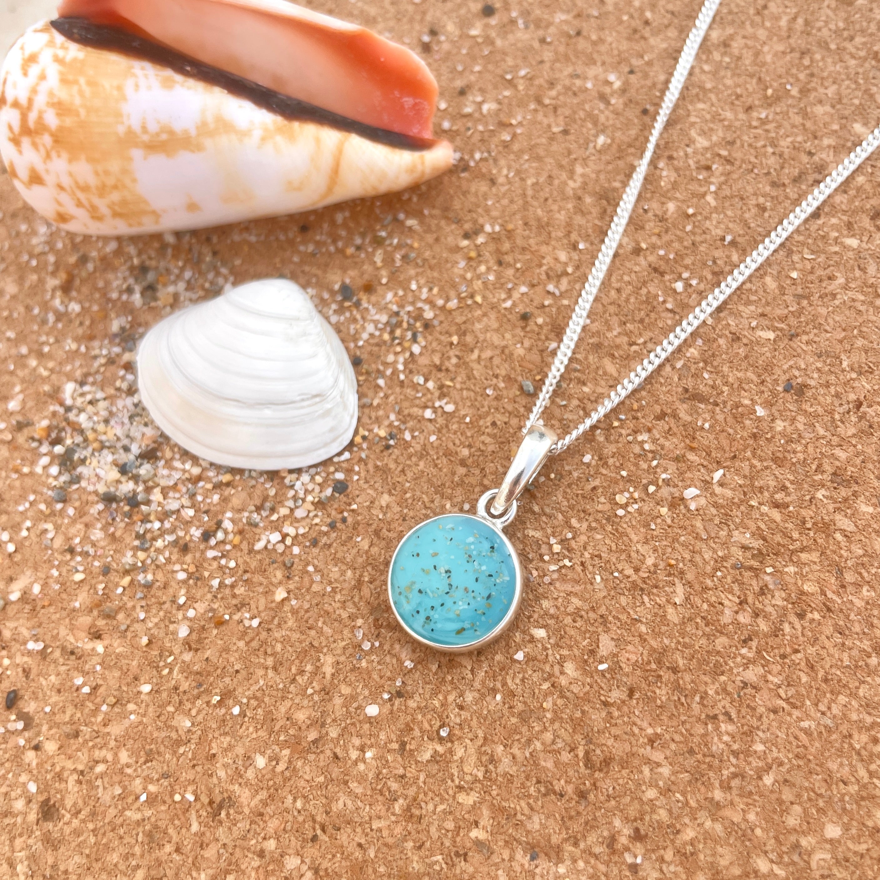 Cornish Beach Sand Pendant Necklace