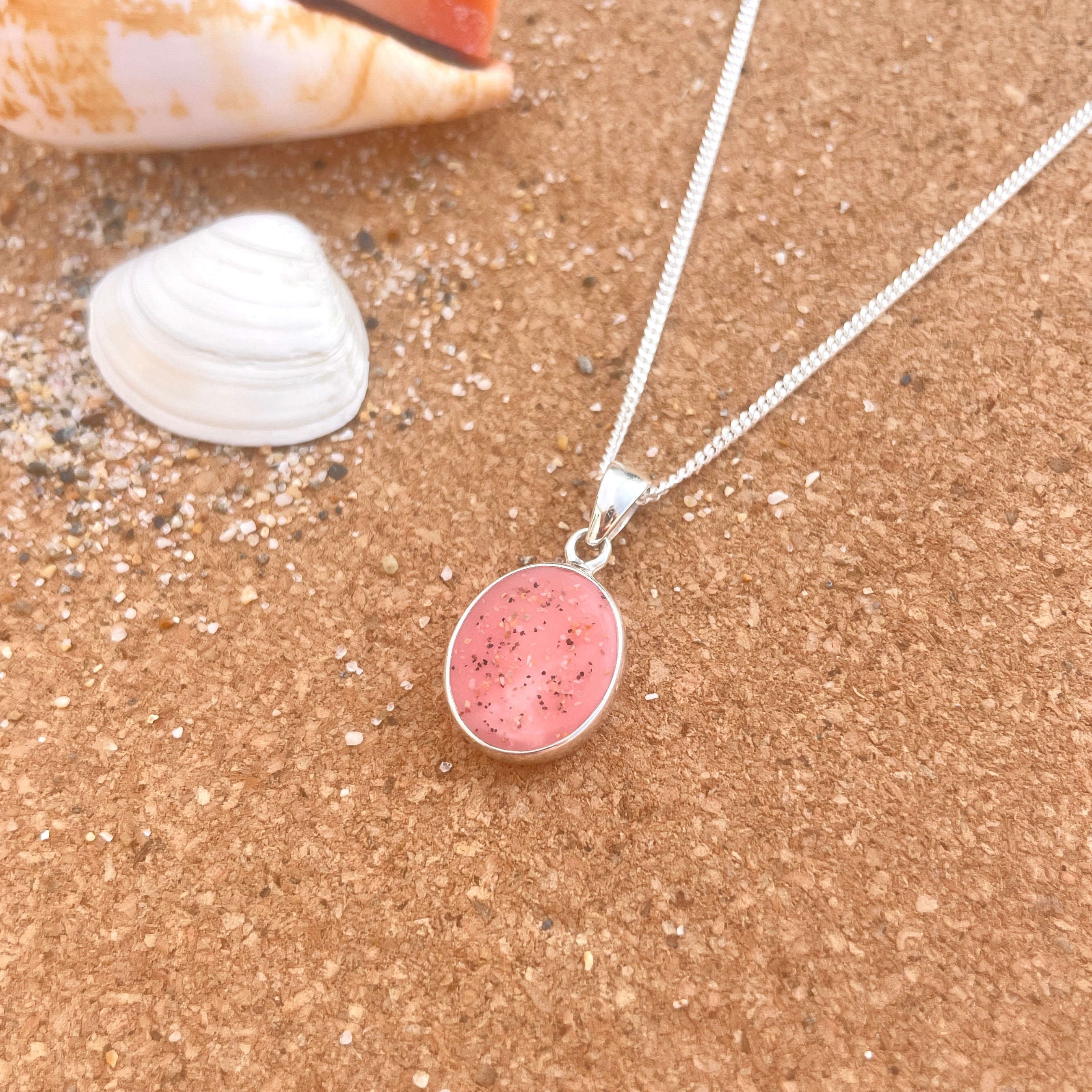 Cornish Beach Sand Pendant Necklace