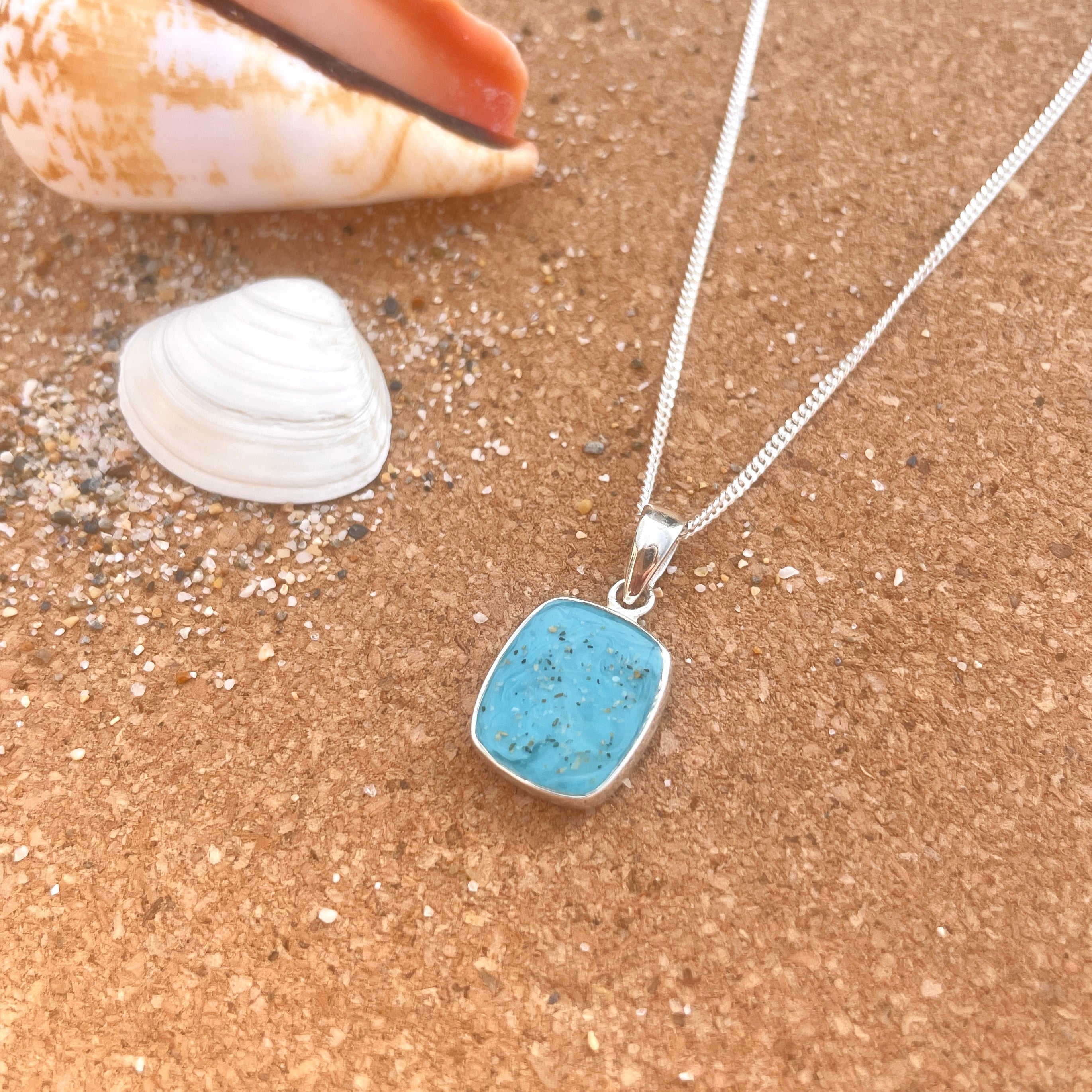 Cornish Beach Sand Pendant Necklace