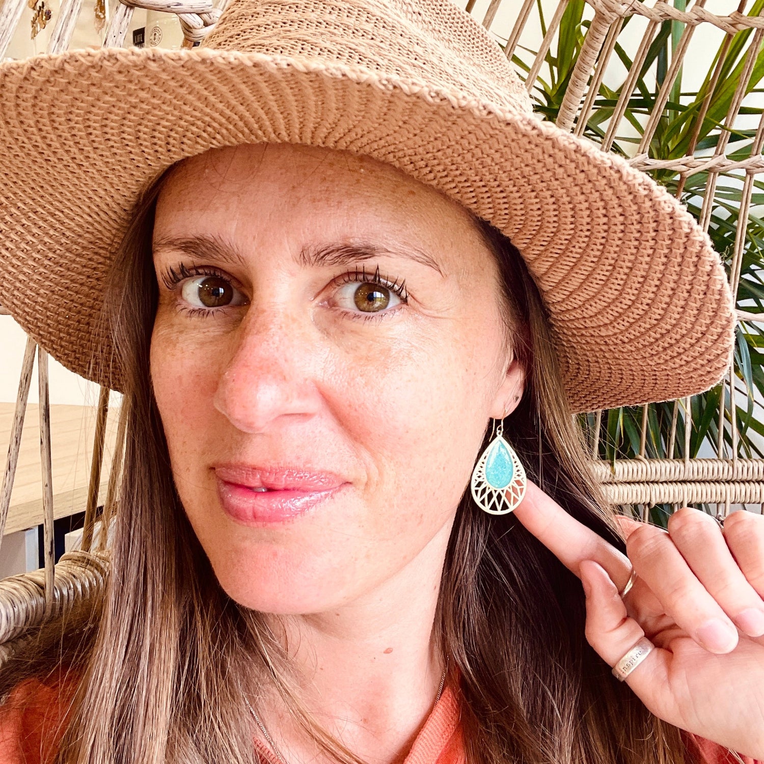 Gold Cornish Beach Sand Venus Earrings