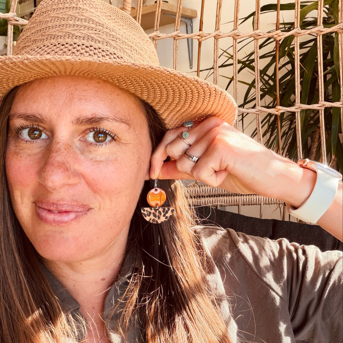 Autumn Earrings Leopard