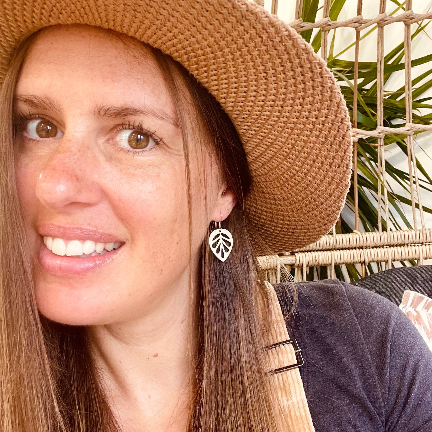 Silver Leaf Earrings