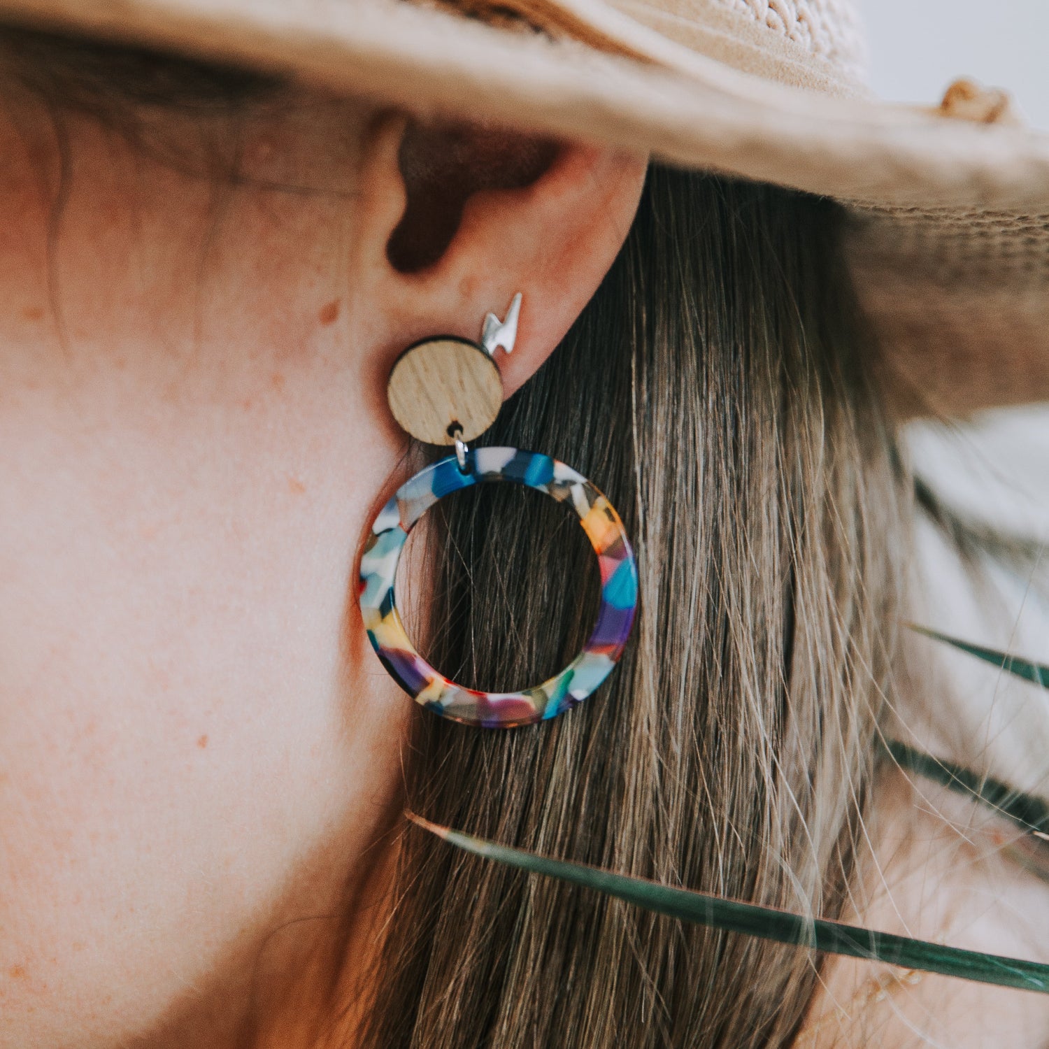 Flux Earrings Rainbow