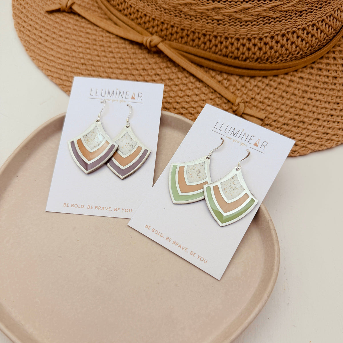 Autumn Crest Silver Beach Sand Earrings 1