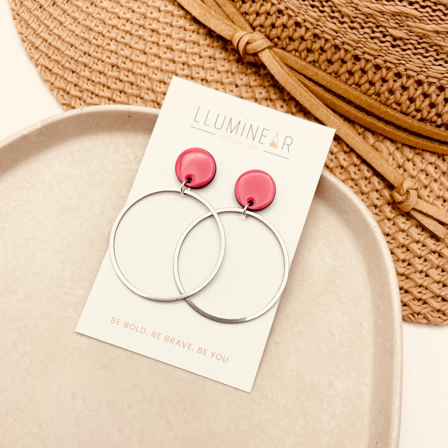 May Earrings Venus Pink Studs