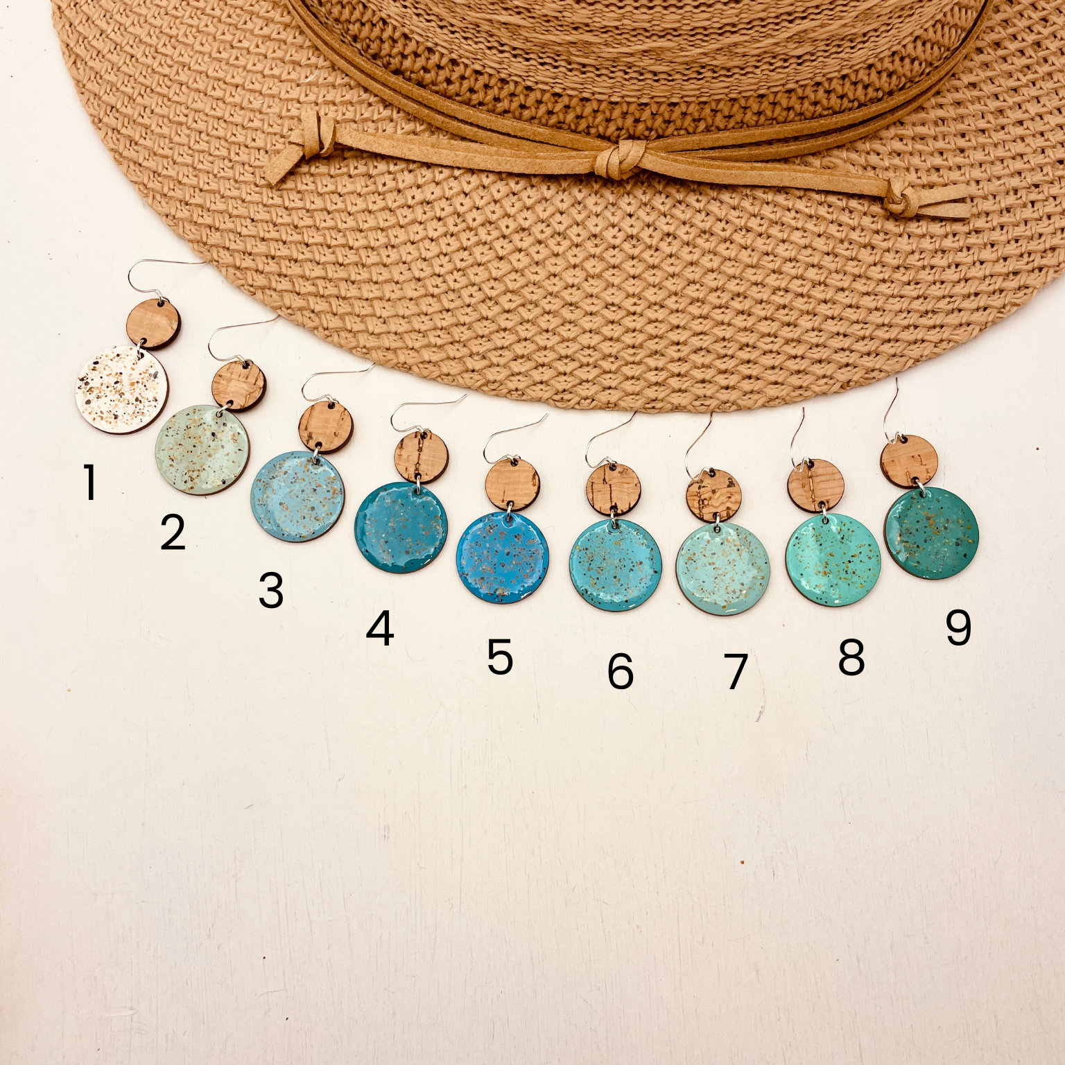 Neptune Beach Sand Earrings - Cool