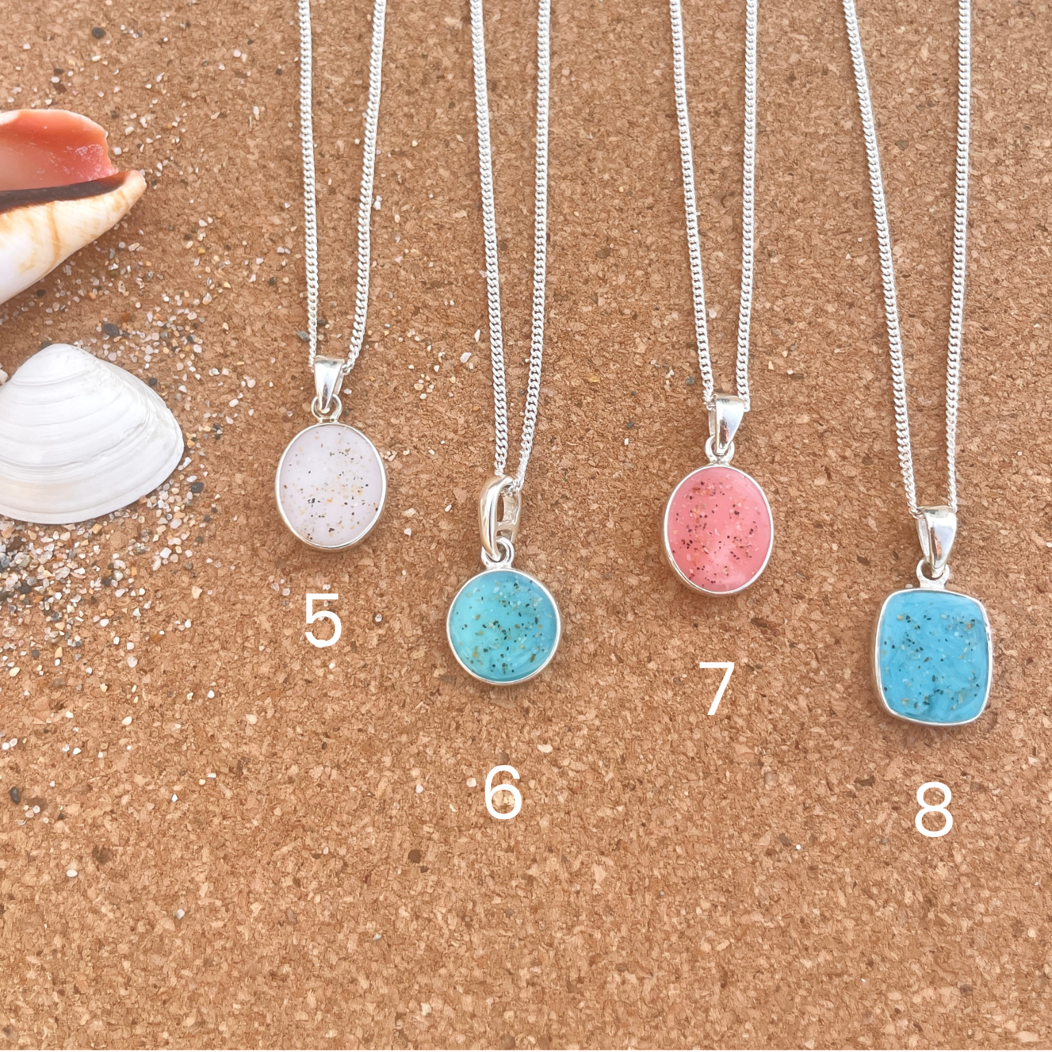 Cornish Beach Sand Pendant Necklace