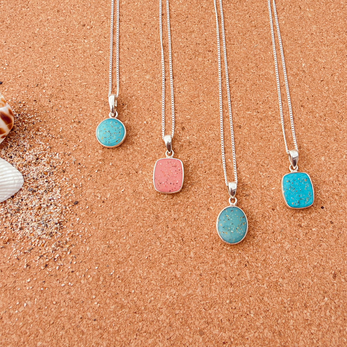 Cornish Beach Sand Pendant Necklace