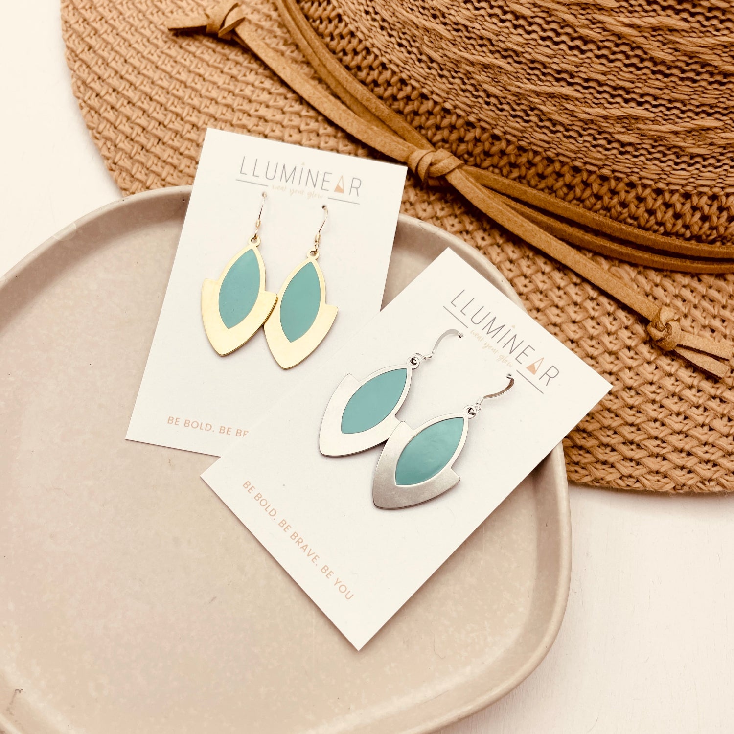 May Boho Goddess Mint Earrings